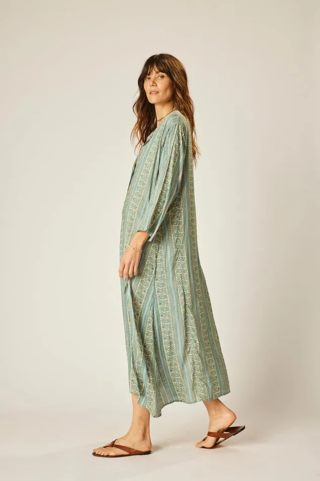 Women Natalie Martin Dresses Isobel Dress Paisley Stripe Pool