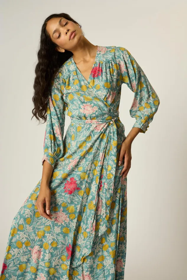Women Natalie Martin Dresses Kate Long Sleeve Maxi Lehua Sea