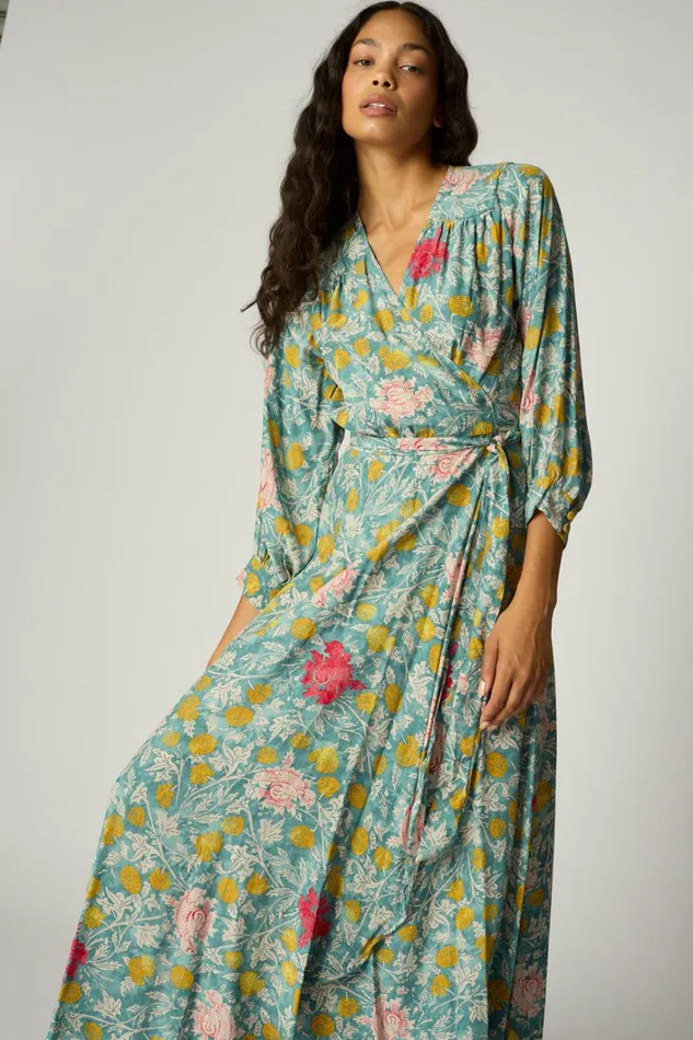 Women Natalie Martin Dresses Kate Long Sleeve Maxi Lehua Sea