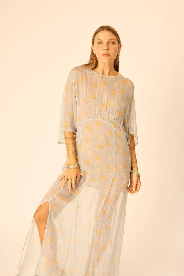 Women Natalie Martin Dresses Lily Dress Snowflake Tangerine