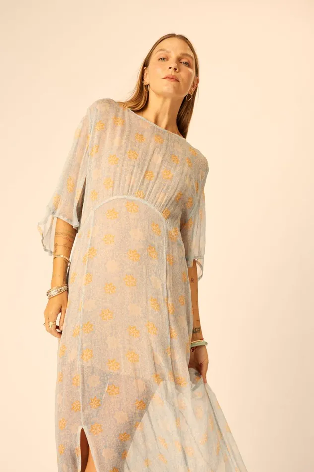Women Natalie Martin Dresses Lily Dress Snowflake Tangerine