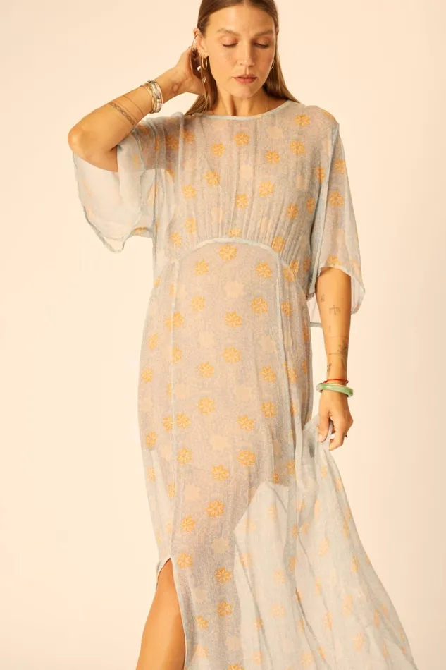 Women Natalie Martin Dresses Lily Dress Snowflake Tangerine