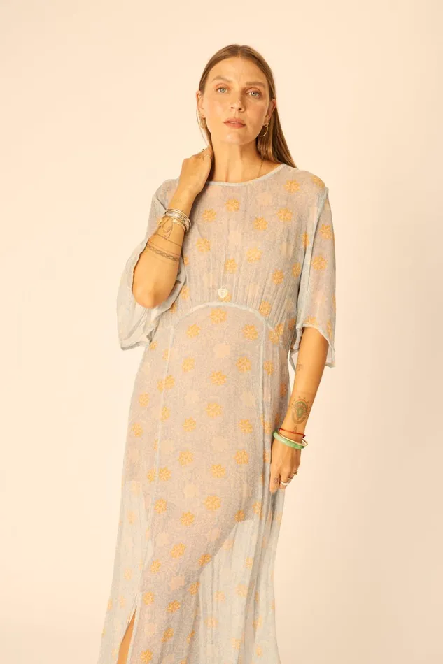 Women Natalie Martin Dresses Lily Dress Snowflake Tangerine