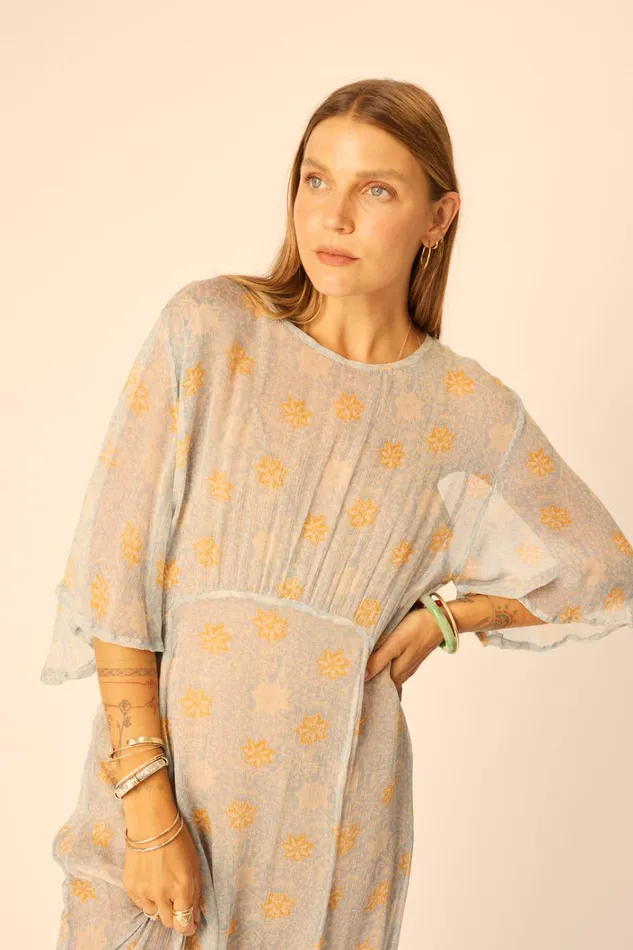 Women Natalie Martin Dresses Lily Dress Snowflake Tangerine