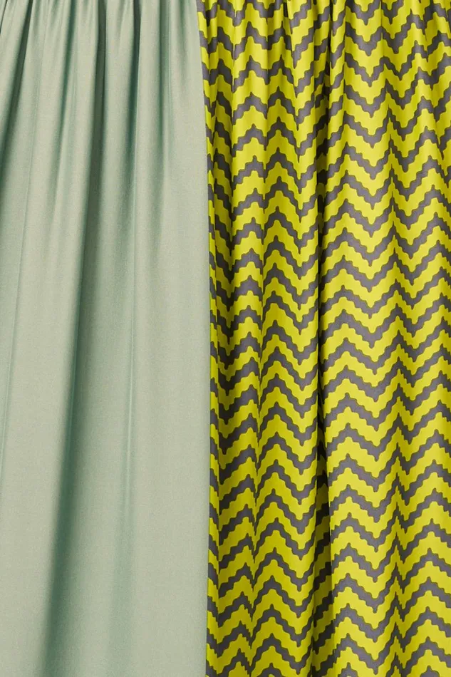 Women Natalie Martin Dresses Lola Dress Block Zigzag Lime