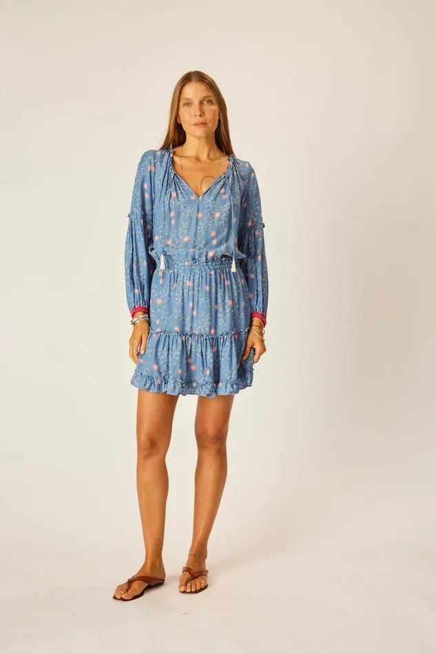 Women Natalie Martin Dresses Maggie Dress Pinwheel Denim