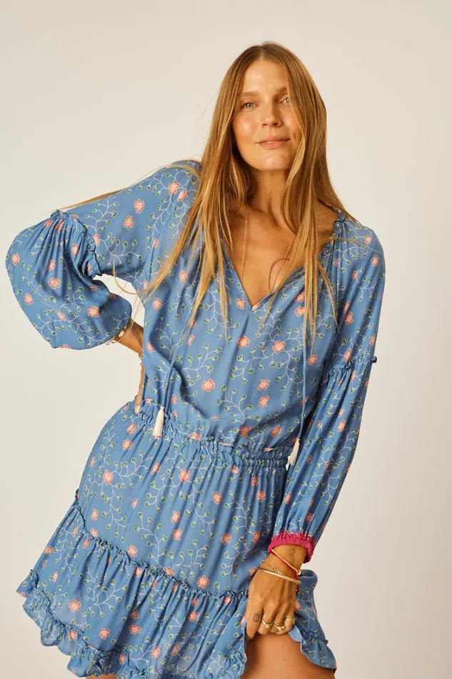 Women Natalie Martin Dresses Maggie Dress Pinwheel Denim
