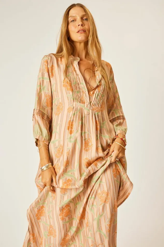 Women Natalie Martin Dresses Sammie Maxi Chamomile Apricot