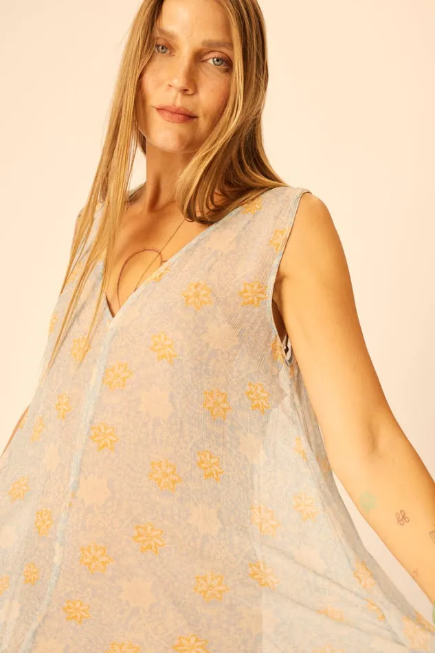 Women Natalie Martin Dresses Tova Maxi Snowflake Tangerine