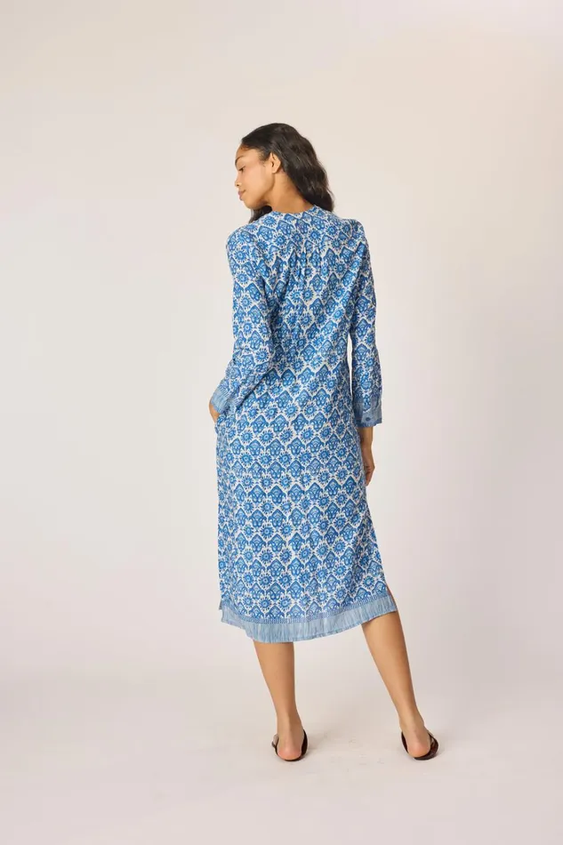 Women Natalie Martin Dresses Valerie Dress Fleurdelis Blue