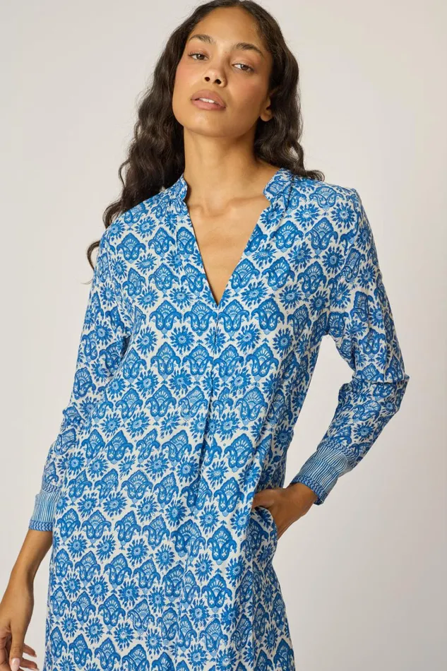 Women Natalie Martin Dresses Valerie Dress Fleurdelis Blue