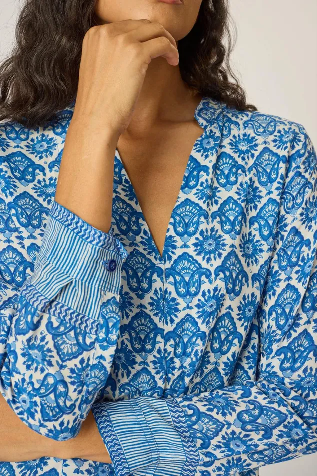 Women Natalie Martin Dresses Valerie Dress Fleurdelis Blue