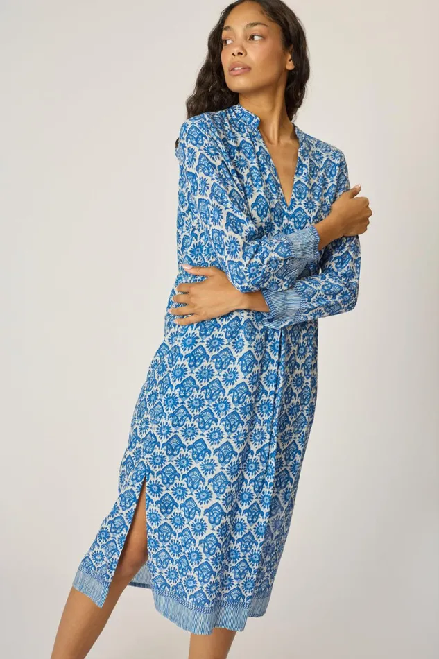Women Natalie Martin Dresses Valerie Dress Fleurdelis Blue