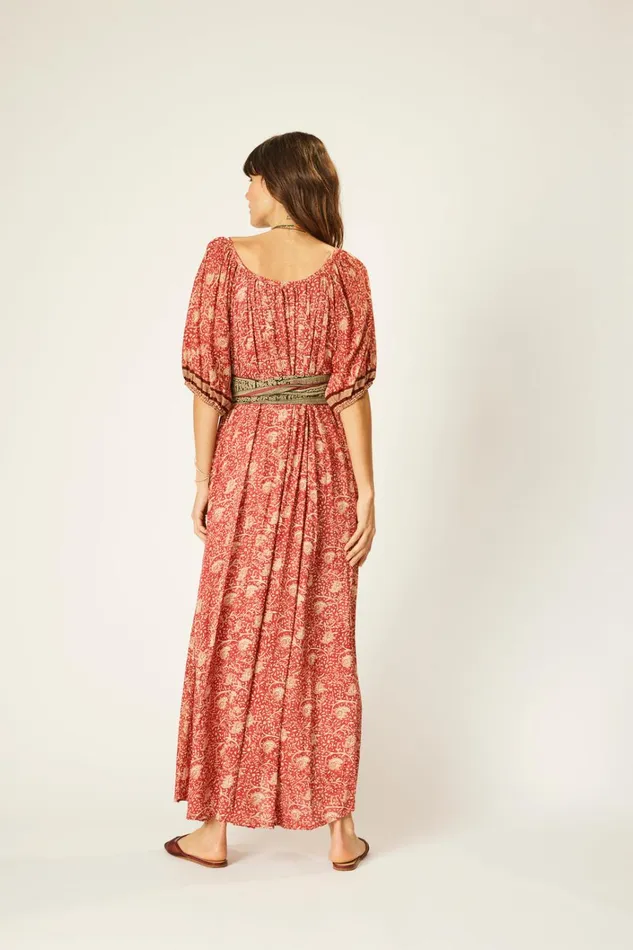 Women Natalie Martin Dresses Vivi Dress Water Lily Terracotta
