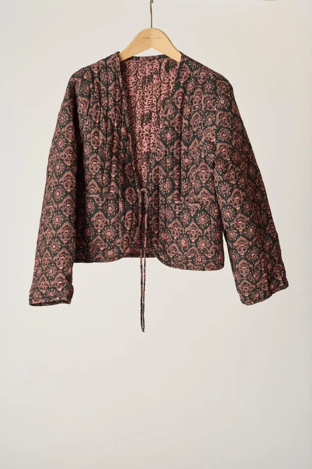 Women Natalie Martin Jackets and Vests Saskia Jacket Fleurdelis Black