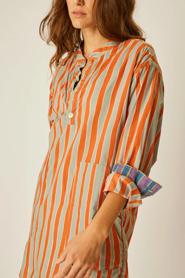 Women Natalie Martin Tops Aprs Swim Top Batik Stripe Sage Women Natalie Martin Tops Aprs Swim Top Batik Stripe Sage