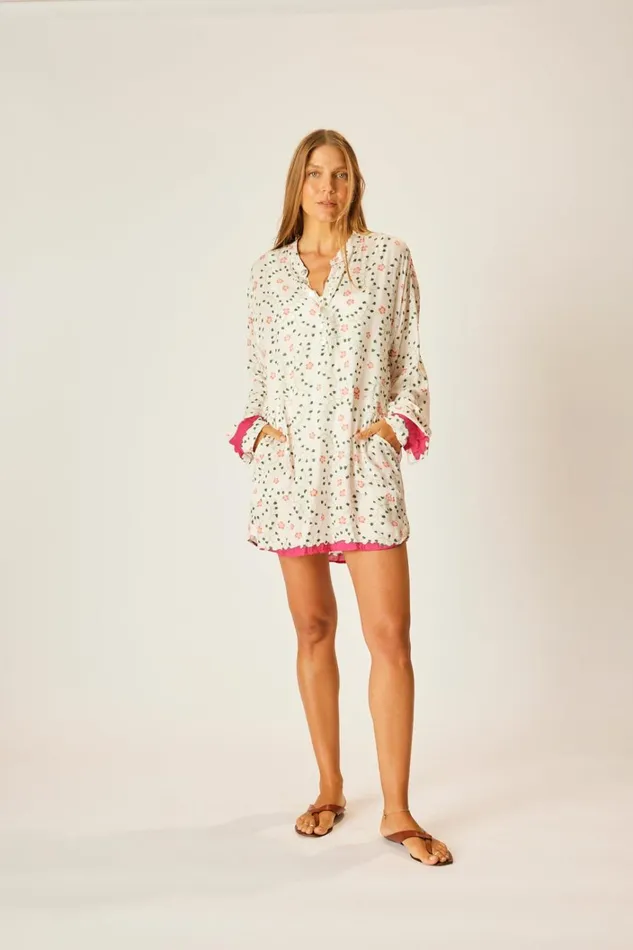 Women Natalie Martin Tops Aprs Swim Top Pinwheel Cotton Women Natalie Martin Tops Aprs Swim Top Pinwheel Cotton