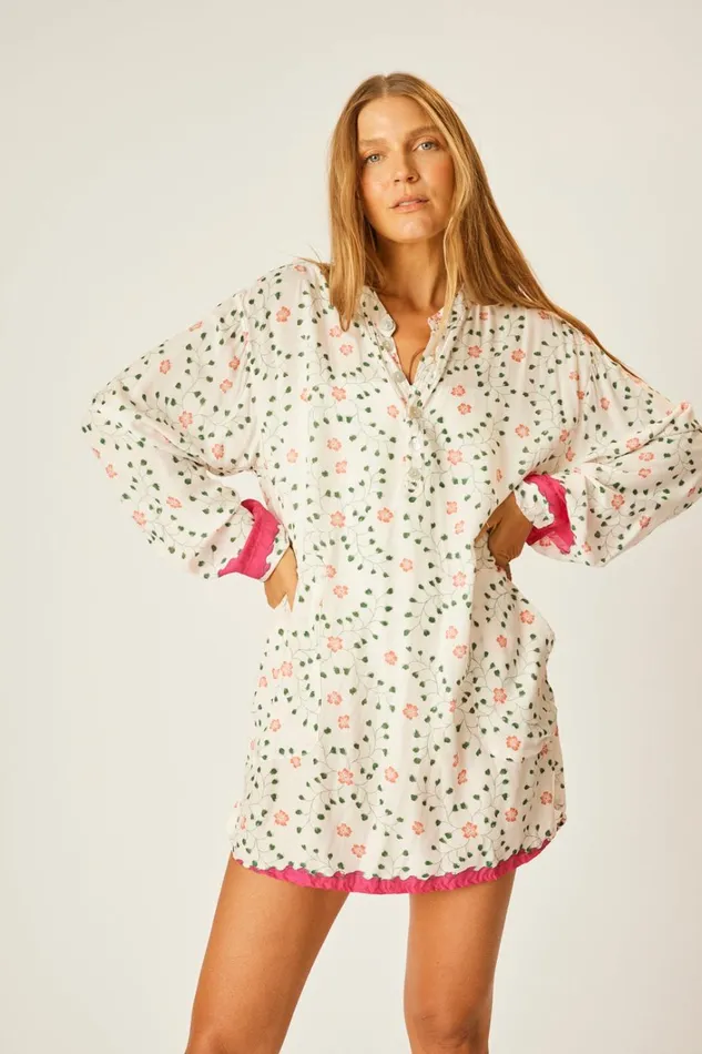 Women Natalie Martin Tops Aprs Swim Top Pinwheel Cotton Women Natalie Martin Tops Aprs Swim Top Pinwheel Cotton