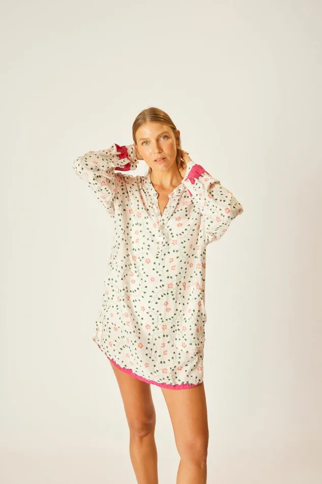 Women Natalie Martin Tops Aprs Swim Top Pinwheel Cotton Women Natalie Martin Tops Aprs Swim Top Pinwheel Cotton