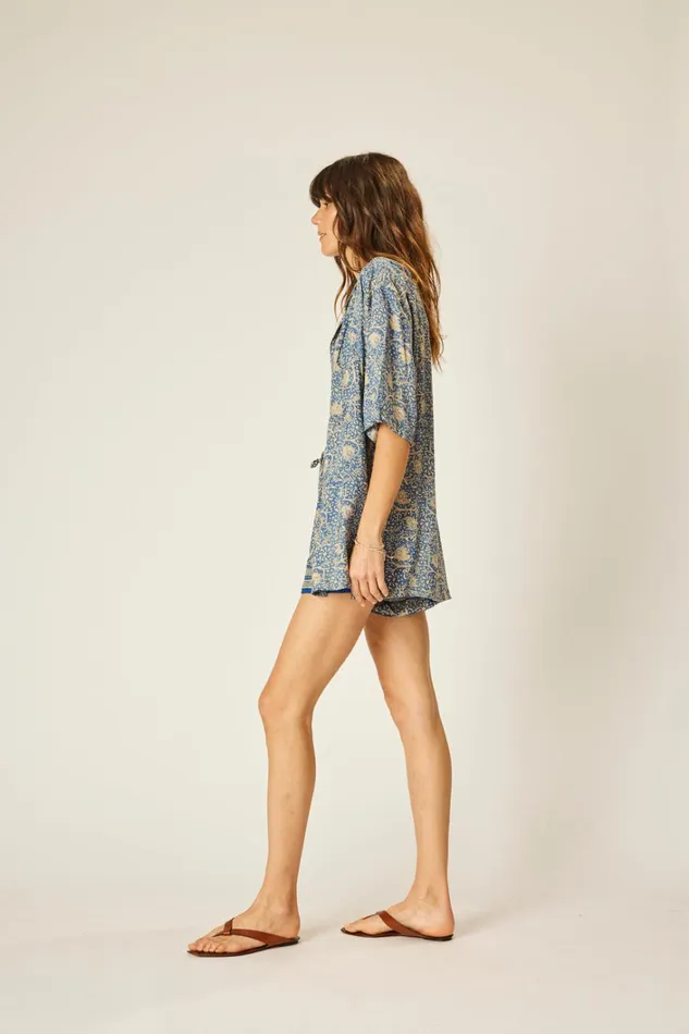 Women Natalie Martin Tops Kevin Shirt Unisex Water Lily Blue