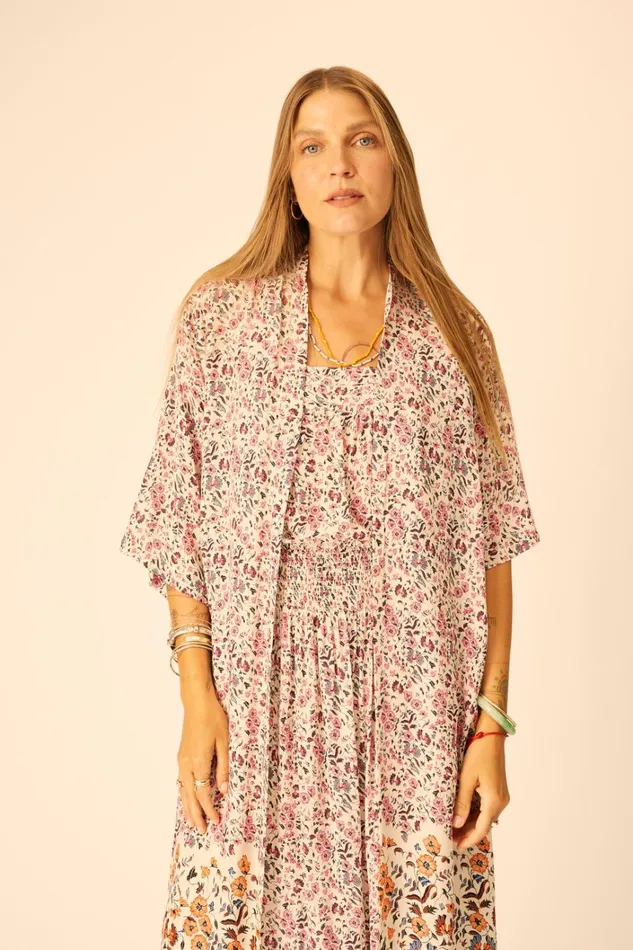 Women Natalie Martin Tops Lennon Kimono Petite Fleur Rose