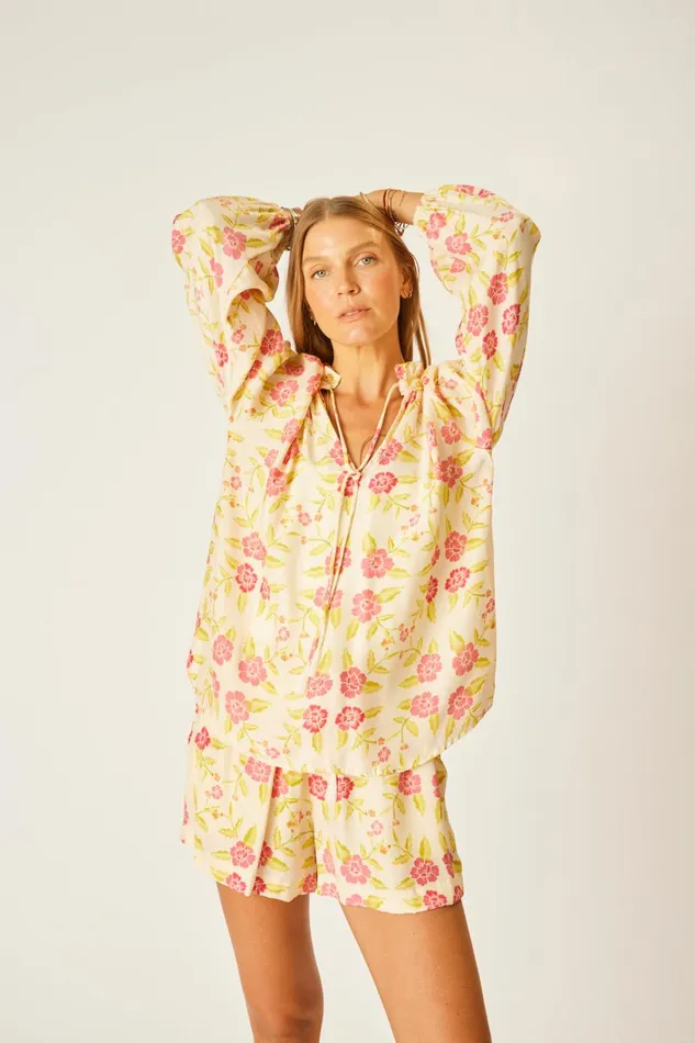 Women Natalie Martin Tops Penny Blouse Prairie Dusty Crimson
