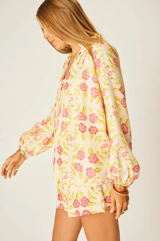Women Natalie Martin Tops Penny Blouse Prairie Dusty Crimson