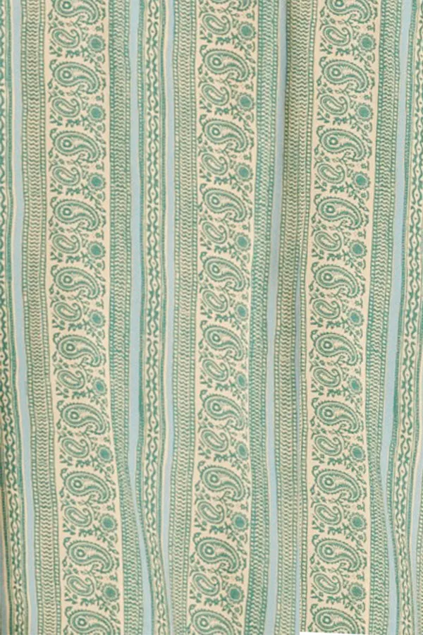 Women Natalie Martin Tops Ryan Shirt Unisex Paisley Stripe Pool