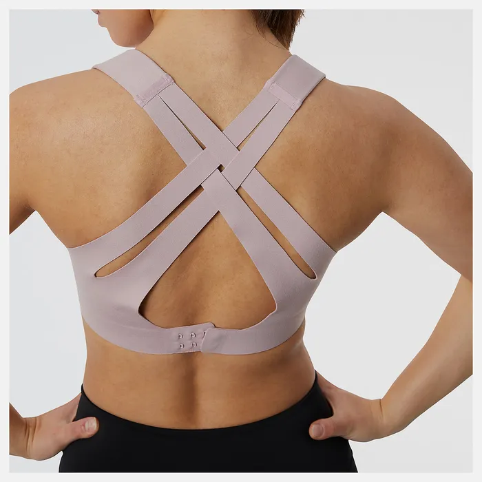 Women NB Fortiflow Bra VIOLET SHADOW Sports Bras New Balance