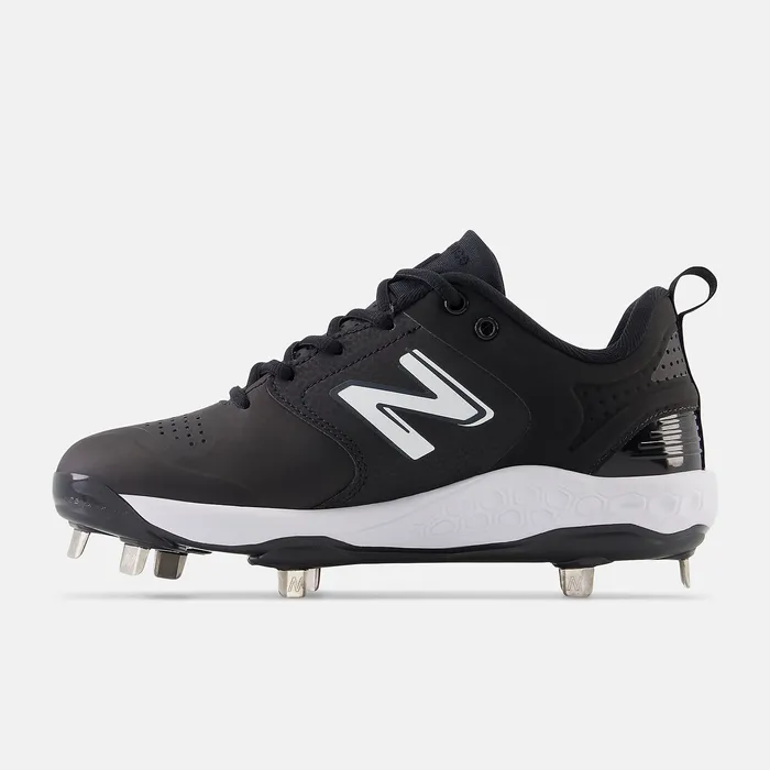Women New Balance Fresh Foam X Velo v3 Metal Synthetics Black with White Softball