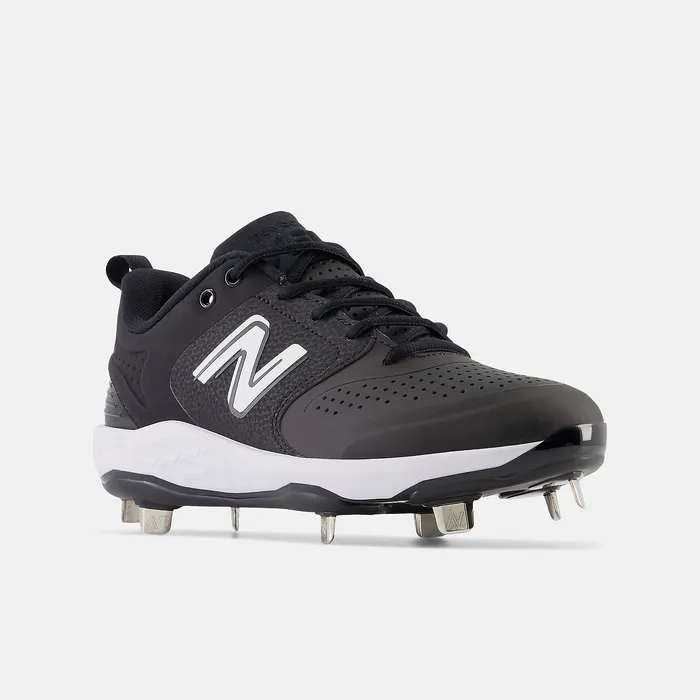 Women New Balance Fresh Foam X Velo v3 Metal Synthetics Black with White Softball