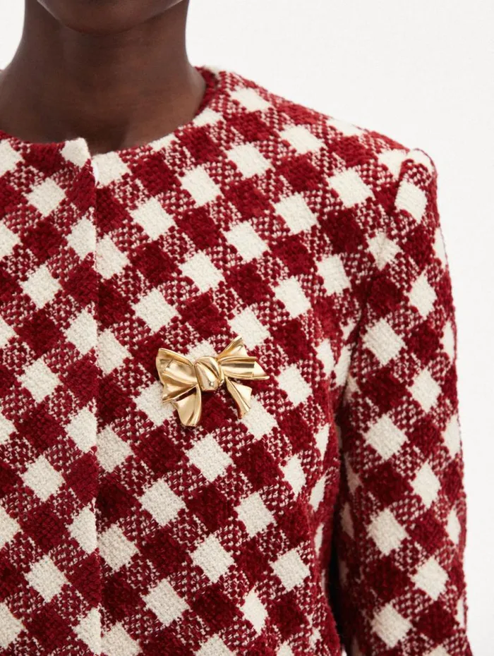 Women Oscar De La Renta Brooches and Hair Accessories Small Bow Brooch Gold Women Oscar De La Renta Brooches and Hair Accessories Small Bow Brooch Gold