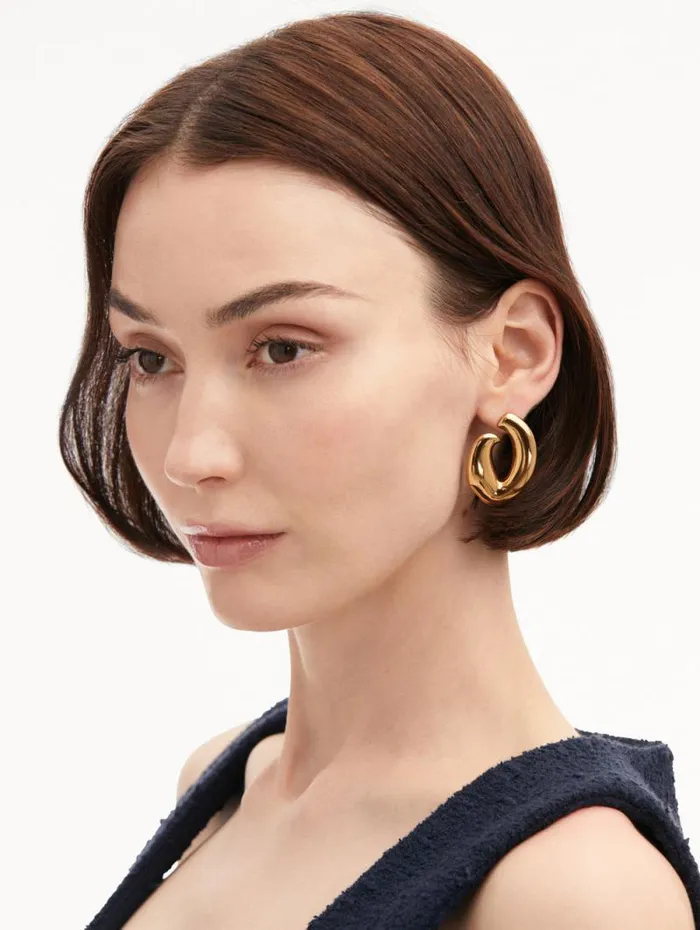 Women Oscar De La Renta Earrings Large O Stud Earrings Gold Women Oscar De La Renta Earrings Large O Stud Earrings Gold