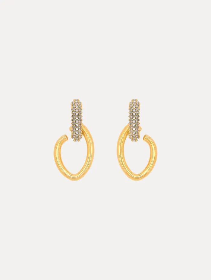Women Oscar De La Renta Earrings Pav O Drop Earrings Crystal