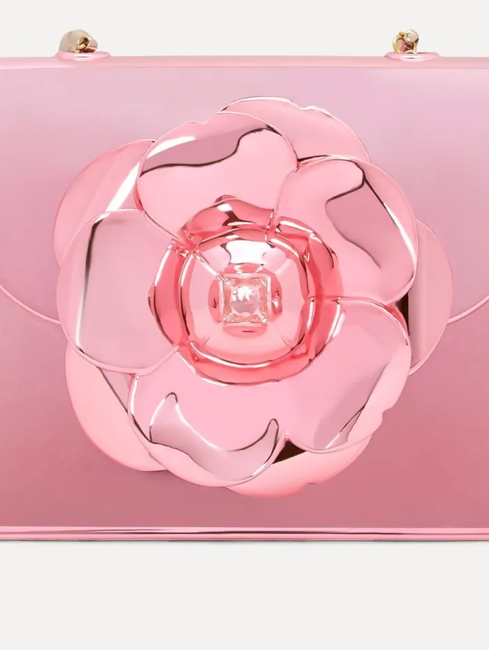 Women Oscar De La Renta Handbags 3D Printed Nano TRO Bag Rose Women Oscar De La Renta Handbags 3D Printed Nano TRO Bag Rose