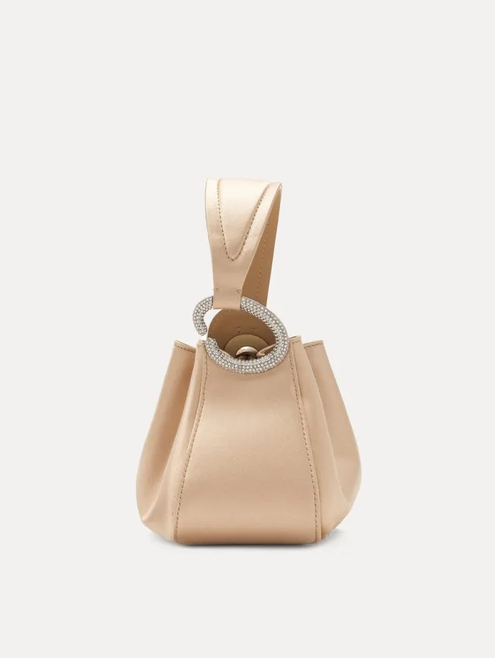 Women Oscar De La Renta Handbags Crystal Pav Nano O Handle Bag Champagne Women Oscar De La Renta Handbags Crystal Pav Nano O Handle Bag Champagne