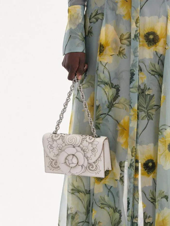 Women Oscar De La Renta Handbags Laser Cut TRO Bag Ivory Women Oscar De La Renta Handbags Laser Cut TRO Bag Ivory