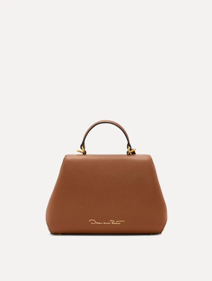 Women Oscar De La Renta Handbags The Mini Poppy Cognac