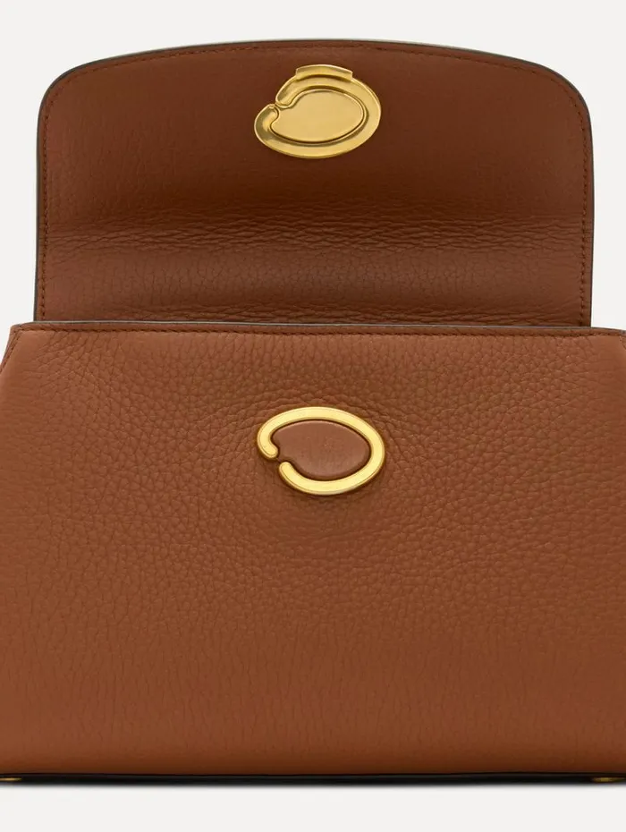 Women Oscar De La Renta Handbags The Mini Poppy Cognac