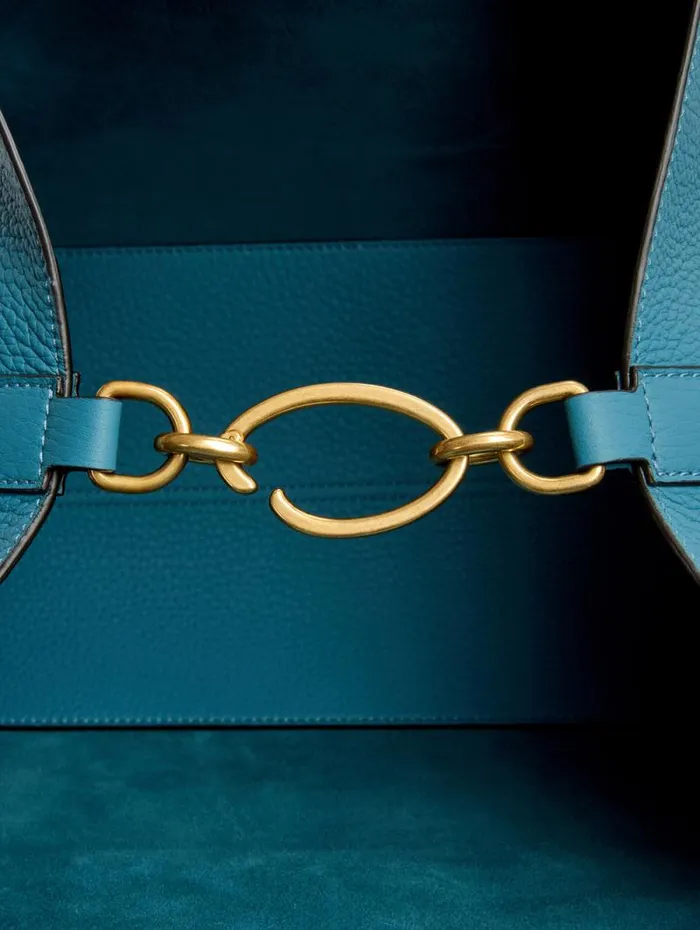 Women Oscar De La Renta Handbags The Topaz Denim Blue Women Oscar De La Renta Handbags The Topaz Denim Blue