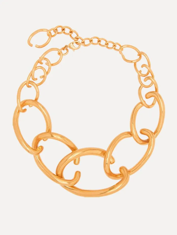 Women Oscar De La Renta Necklaces O ChainLink Necklace Gold
