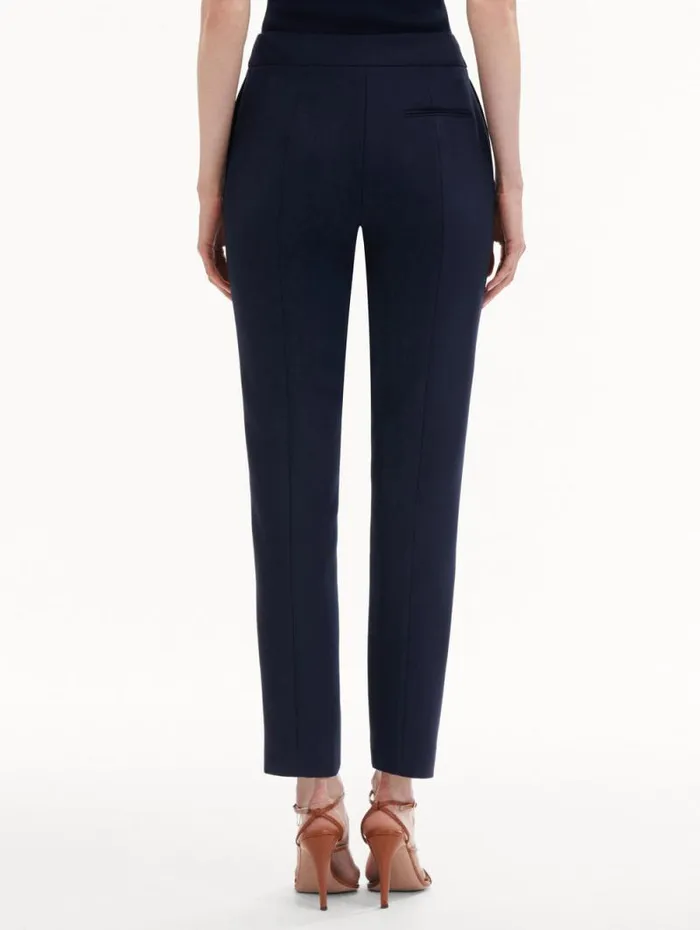 Women Oscar De La Renta Pants and Skirts ZipFront Skinny Pant Navy