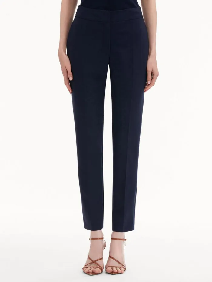 Women Oscar De La Renta Pants and Skirts ZipFront Skinny Pant Navy