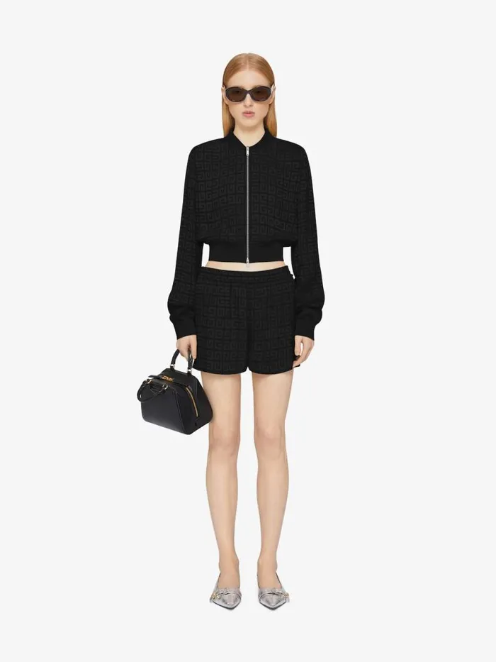 Women Outerwear and Blousons Givenchy Bomber In 4G Jacquard Black