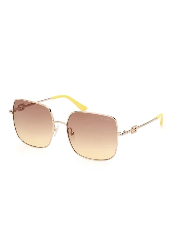 Women Oversized Square G Metal Sunglasses Tortoise Sunglasses GUESS