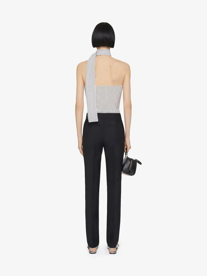 Women Pants and Shorts Givenchy Slim Fit Tailored Pants In Wool And Mohair Black