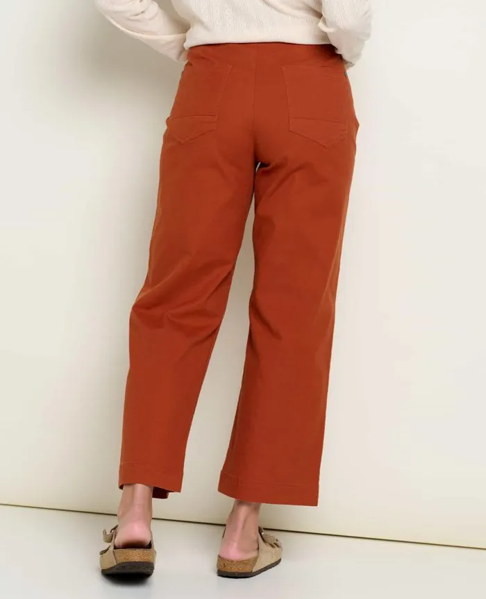 Women Pants Toad and Co Earthworks Wide Leg Pant Cinnamon