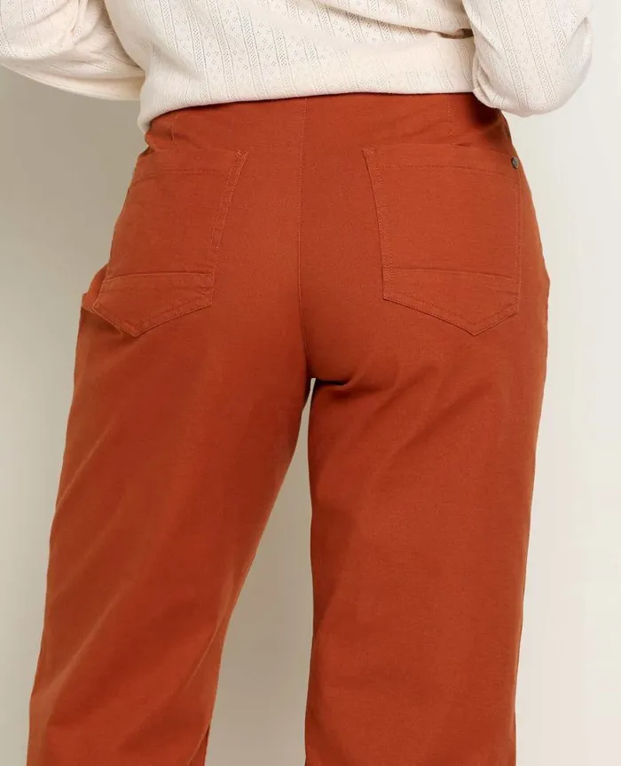 Women Pants Toad and Co Earthworks Wide Leg Pant Cinnamon
