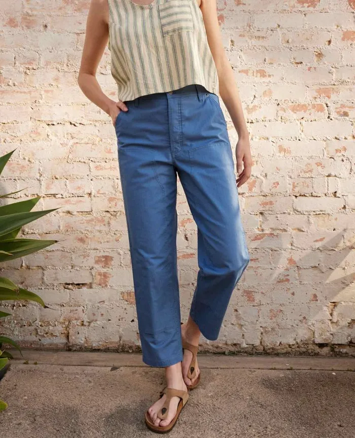 Women Pants Toad and Co Juniper Utility Pant French Blue
