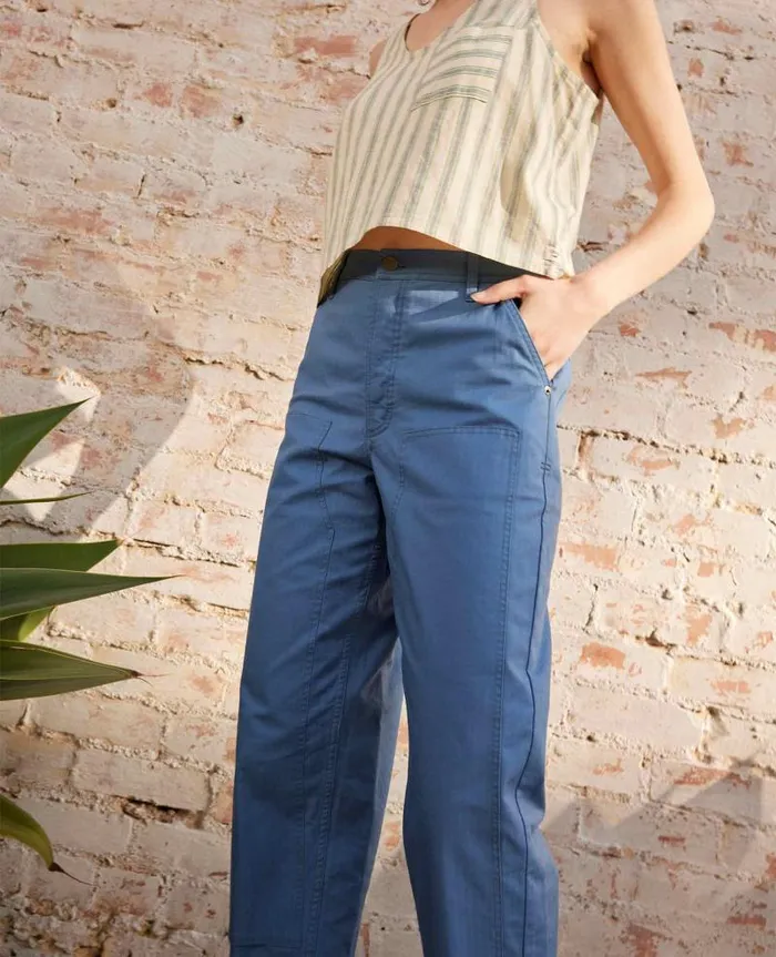 Women Pants Toad and Co Juniper Utility Pant French Blue
